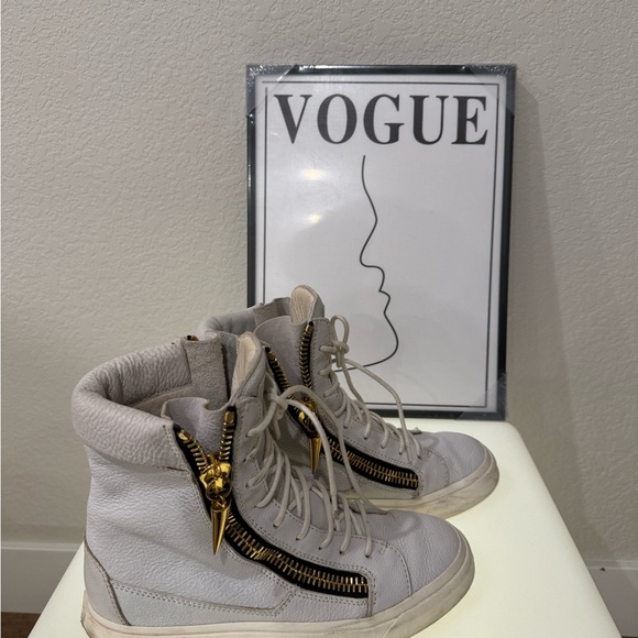 Giuseppe zanotti white leather sneaker - Picture 3 of 4